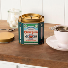 Load image into Gallery viewer, Metal Tea Caddy - Crown blend