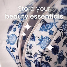 Load image into Gallery viewer, Cath Kidston - Navy carnation cosmetic bag