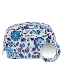 Load image into Gallery viewer, Cath Kidston - Navy carnation make up bag with mirror