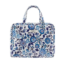 Load image into Gallery viewer, Cath Kidston - Navy carnation Two part wash bag with handles