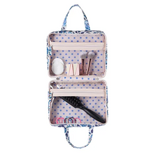 Load image into Gallery viewer, Cath Kidston - Navy carnation Two part wash bag with handles
