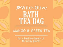 Load image into Gallery viewer, Wild Olive - Mango & Green Tea Bath Tea Bag