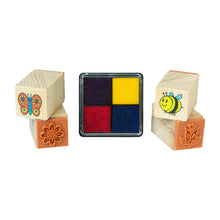 Load image into Gallery viewer, Wooden Ink Stamp Set - garden