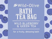 Load image into Gallery viewer, Wild Olive - Wild Blueberry & Green Tea Bath Tea Bag
