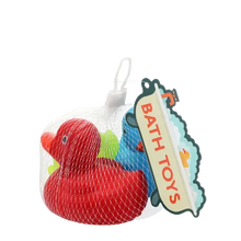Load image into Gallery viewer, Bath toys - set of three colourful ducks
