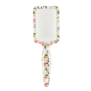 The Vintage Cosmetics Company - Floral Rectangle Paddle Brush
