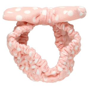 The Vintage Cosmetics Company - "Dolly" Pink Polka Dot Make-Up Headband