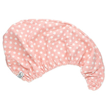 Load image into Gallery viewer, The Vintage Cosmetics Company - Pink Polka Dot Hair Turban
