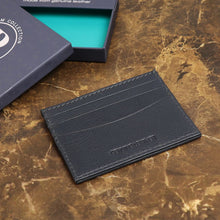 Load image into Gallery viewer, POM - Blue leather card holder
