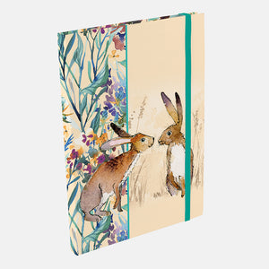 Kissing Hares - A5 notebook