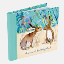 Load image into Gallery viewer, Kissing Hares - Address &amp; Birthday Book
