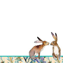 Load image into Gallery viewer, Kissing Hares - Note block
