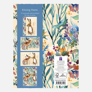 Kissing Hares - Notecard Wallet