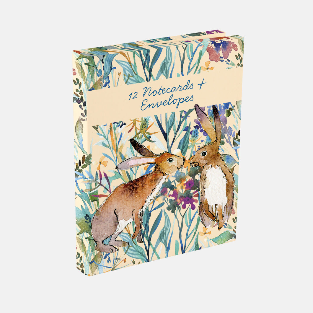 Kissing Hares - Notecard Wallet