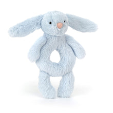 Load image into Gallery viewer, Jelly Cat - Bashful Blue Bunny Ring Rattle
