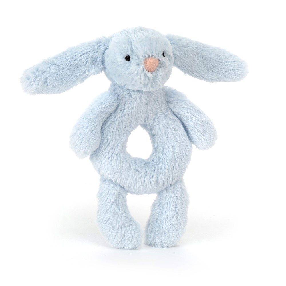 Jelly Cat - Bashful Blue Bunny Ring Rattle
