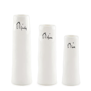 East of India - Trio of bud vases - Family home love