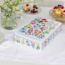 Load image into Gallery viewer, Biscuit Tin - Wild flowers
