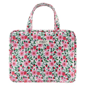 Cath Kidston - Strawberry Two Part Wash Bag With Handles