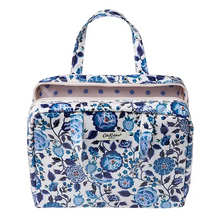 Load image into Gallery viewer, Cath Kidston - Navy carnation Two part wash bag with handles
