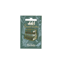 Load image into Gallery viewer, Bronte Sisters - Book Stack Pin Badge
