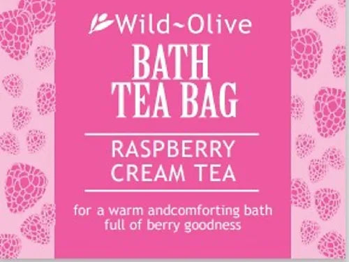 Wild Olive - Raspberry Cream Tea Bath Tea Bag