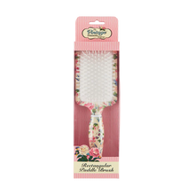 Load image into Gallery viewer, The Vintage Cosmetics Company - Floral Rectangle Paddle Brush
