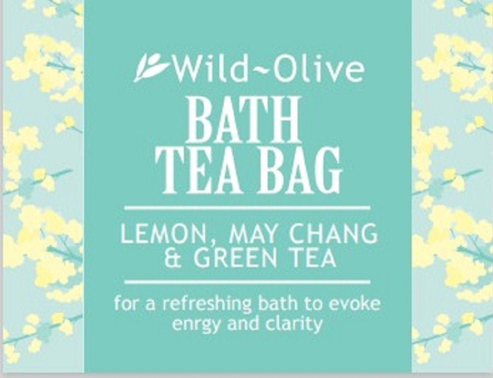 Wild Olive - Lemon, May Chang & Green Tea Bath Tea Bag