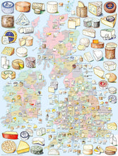 Load image into Gallery viewer, A Cheesemonger's Map of British &amp; Irish Cheese 1000 Piece Jigsaw Puzzle
