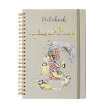 Load image into Gallery viewer, Wrendale Designs - Bon Appetit Blue Tits A4 Notebook
