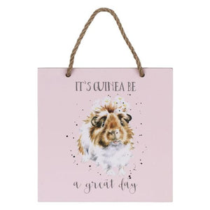 Wrendale Designs - 'It's guinea be a great day' wooden plaque