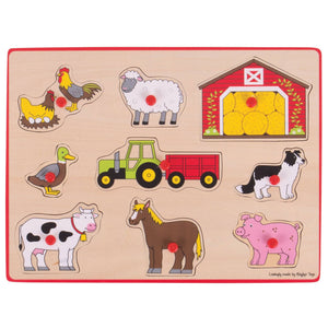 Big Jigs Toys - Lift Out Puzzle (Farm)