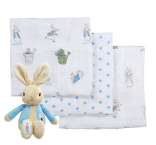 Load image into Gallery viewer, Rainbow Designs - Peter Rabbit Soft Toy &amp; Muslin Gift Set
